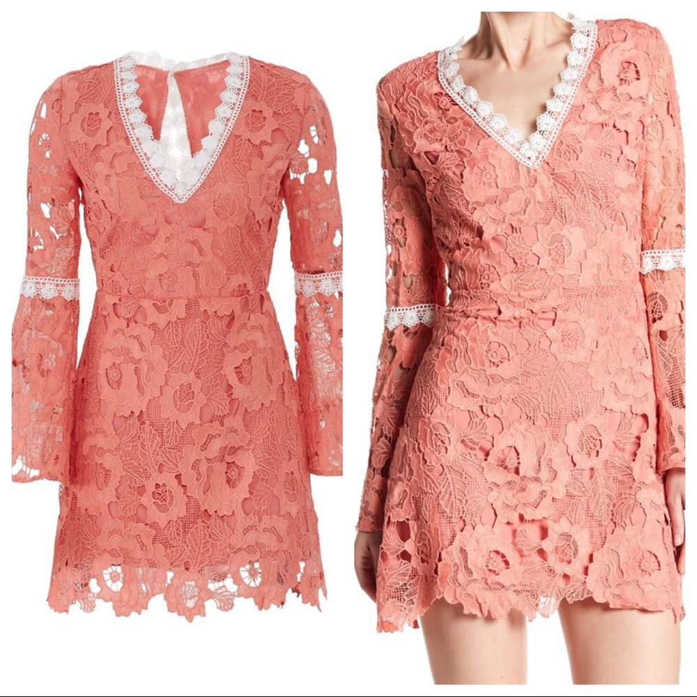 Alexia Admor Ruffled Long Sleeve Lace Dress - Picture 2 of 8